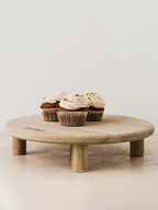 Oak cake stand