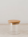 Glass storage jar