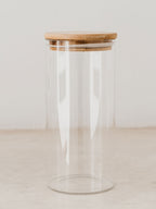 Glass storage jar