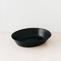 Oval stone serving bowl