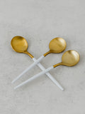 Two-Toned Round Matt Teaspoons (set of 3)