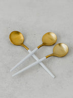Two-Toned Round Matt Teaspoons (set of 3)